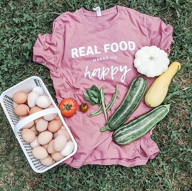 Real Food Makes Me Happy T-Shirt